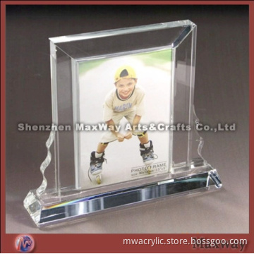 Pretty Tower-shaped Magnetic Counter Acrylic/Plexiglass Picture/Photo/Prints Holder/Frame with Thick